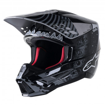 Cross Alpinestars S-M5 Solar Flare Black Grey Gold