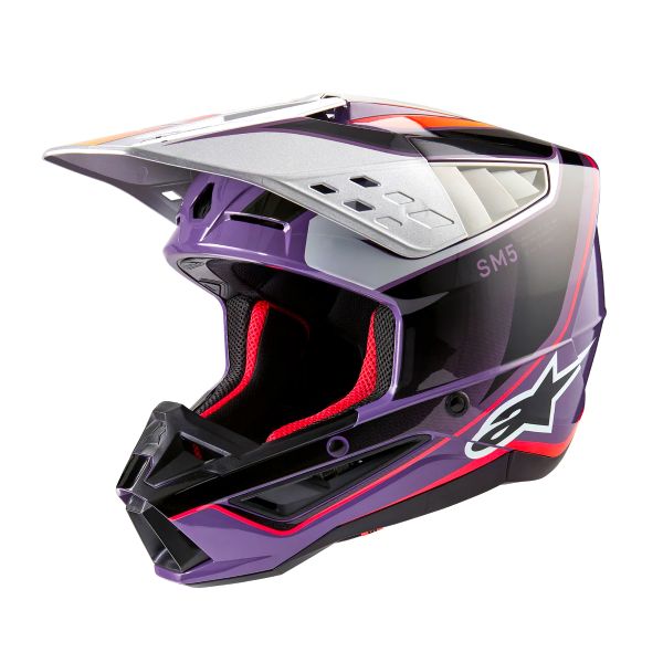 Cross Alpinestars S-M5 Sail Violet Black Silver Cross Alpinestars S-M5 Sail Violet Black Silver