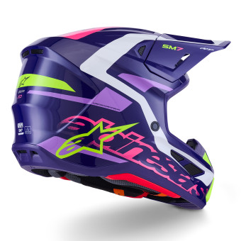 Alpinestars S-M7 Deed Purple Pink Glossy