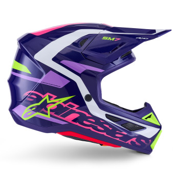 Alpinestars S-M7 Deed Purple Pink Glossy