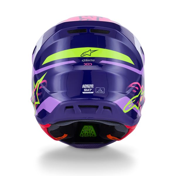 Alpinestars S-M7 Deed Purple Pink Glossy