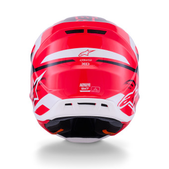 Alpinestars S-M7 Deed Red Black White Glossy