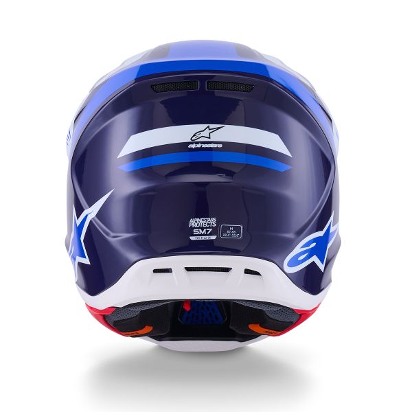 Alpinestars S-M7 Rise Blue White Glossy