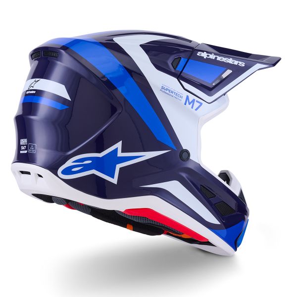Alpinestars S-M7 Rise Blue White Glossy