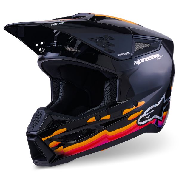 Cross Alpinestars S-M7 Solid Black Glossy Cross Alpinestars S-M7 Solid Black Glossy
