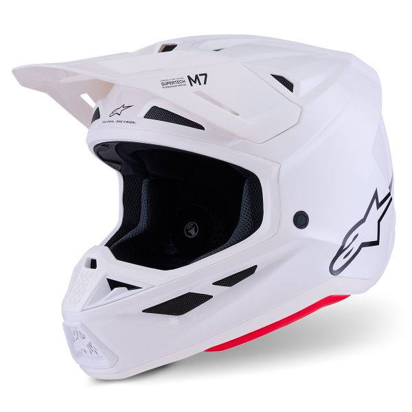 Cross Alpinestars S-M7 Solid White Glossy Cross Alpinestars S-M7 Solid White Glossy