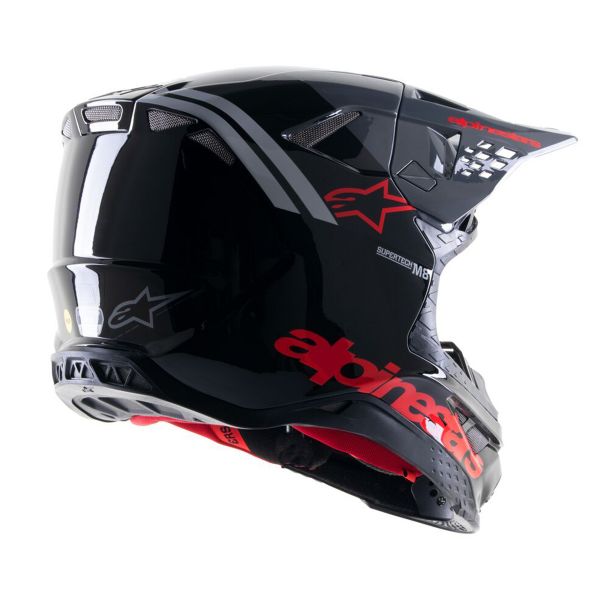 Alpinestars S-M8 Radium 2 Black Neon Red