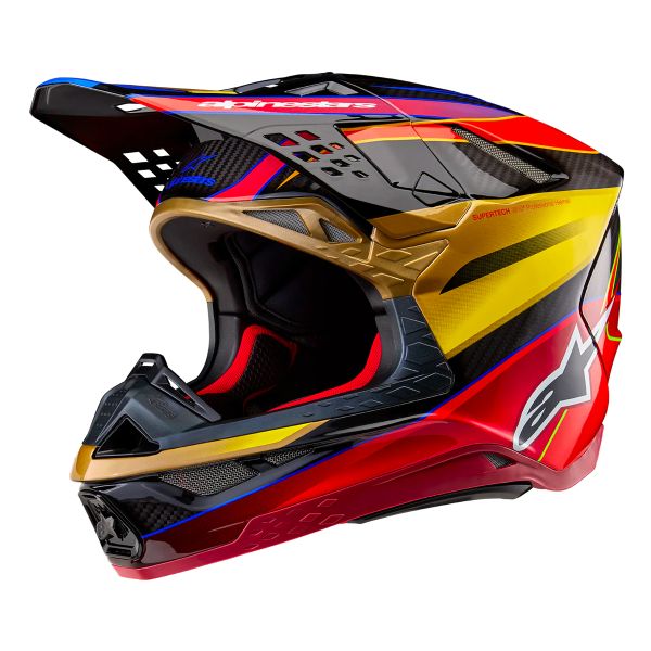 Cross Alpinestars Supertech S-M10 Era Gold Yellow Rio Red