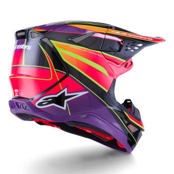 Alpinestars Supertech S-M10 Era Pink Violet Yellow Fluo Glossy