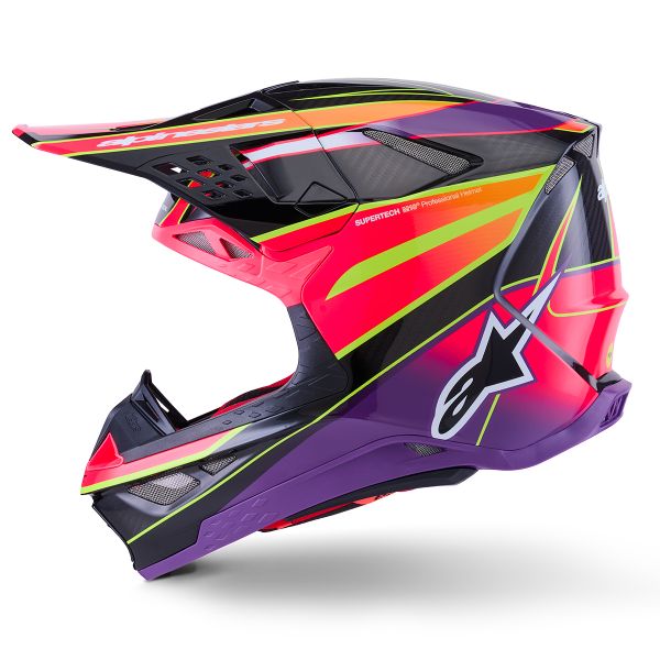 Alpinestars Supertech S-M10 Era Pink Violet Yellow Fluo Glossy