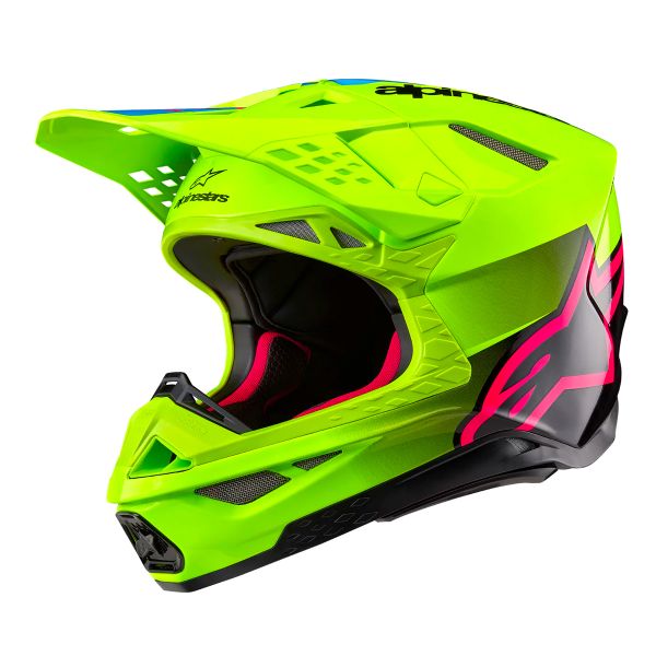 Cross Alpinestars Supertech S-M10 Unite Yellow Fluo Black Diva Pink