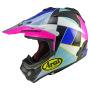 Casque Cross Arai MX-V Evo Peak Pink Purple Blue