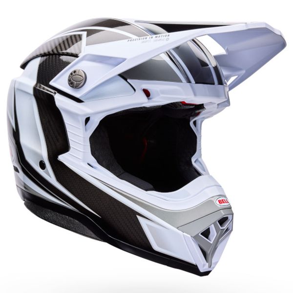 Cross Bell Moto-10 Spherical Grid White Black Grey