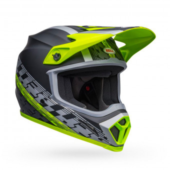 Cross Bell MX-9 Mips Offset Matt Black Hi-Viz Yellow