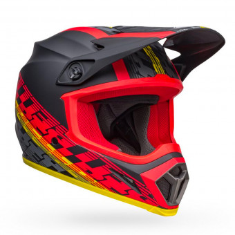 Cross Bell MX-9 Mips Offset Matt Black Red
