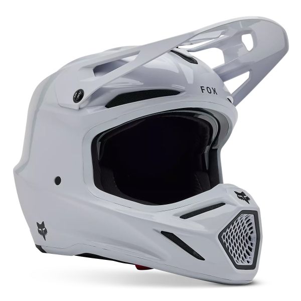 Motorradhelm FOX V3 RS Carbon Solid White auf Lager iCasque