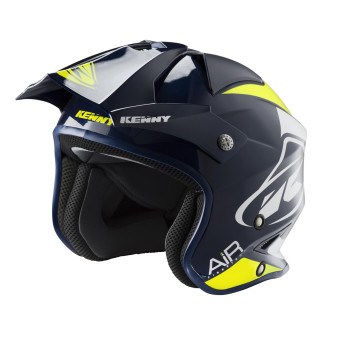 Casque Jet Kenny Trial Air Graphic Navy Neon Yellow Casque Jet Kenny Trial Air Graphic Navy Neon Yellow