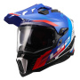 Casque Cross LS2 Explorer Hexa White Blue Red MX701