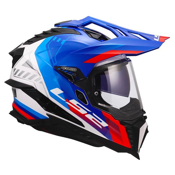 LS2 Explorer Hexa White Blue Red MX701