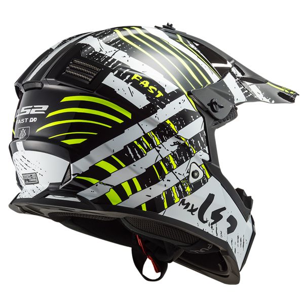 LS2 Fast Evo Verve Black White MX437