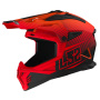 Casque Cross LS2 Fast II Duck Matt H-V Orange Red MX708
