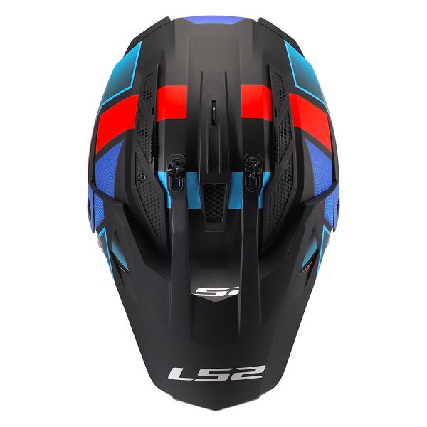 LS2 Pioneer II Block Black Red Blue MX702