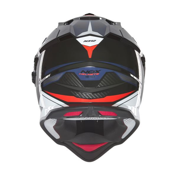 NOX N312 Track Blue Shiny Red