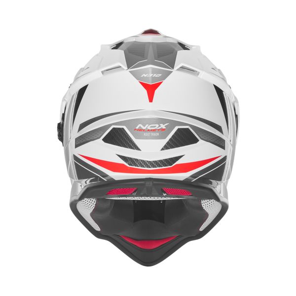NOX N312 Track White Shiny Red