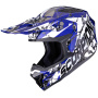Casque Cross Scorpion Smx-10 Gasoline Blue White Black