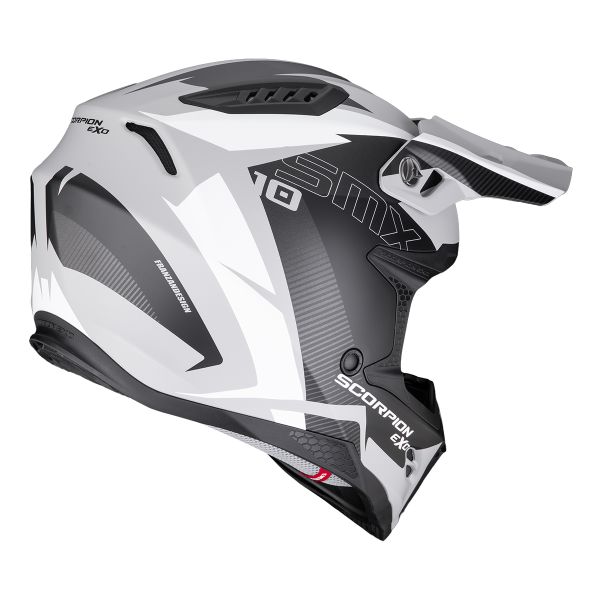 Scorpion Smx-10 Speed Matt Grey Black White