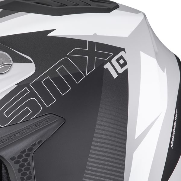 Scorpion Smx-10 Speed Matt Grey Black White