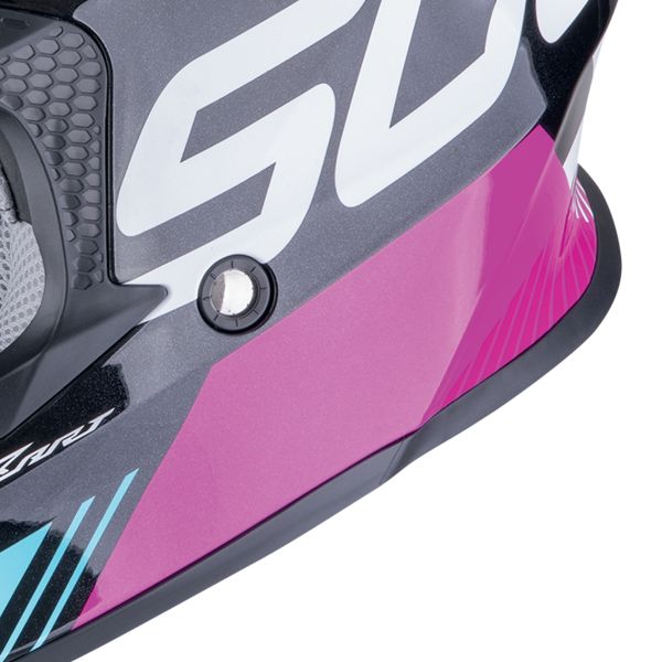 Scorpion VX-16 Evo Air Analog Black Metal Blue Pink