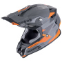 Casque Cross Scorpion VX-16 Evo Air Rod Grey Orange