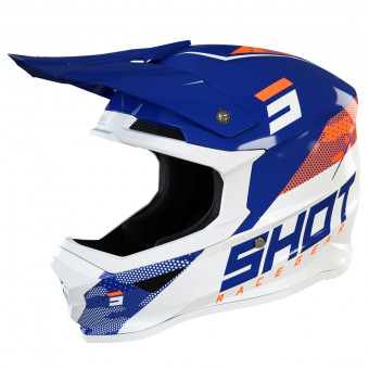 Casque Cross SHOT Furious Camo Navy Orange Casque Cross SHOT Furious Camo Navy Orange