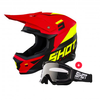 Cross SHOT Furious Chase Red Neon Yellow Matt + Assault Black