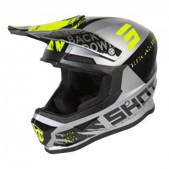 Cross SHOT Furious Draw Grey Neon Yellow Glossy