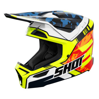 Cross SHOT Furious Flash Blue Neon Yellow Glossy 2.0