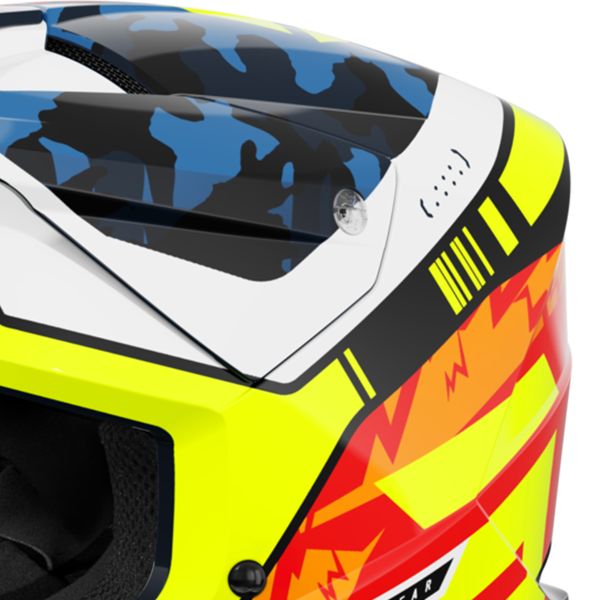 SHOT Furious Flash Blue Neon Yellow Glossy 2.0