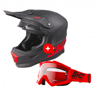 Cross SHOT Furious Raw Black Red Matt + Assault Red