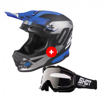 Cross SHOT Furious Shadow Blue Matt + Assault Black