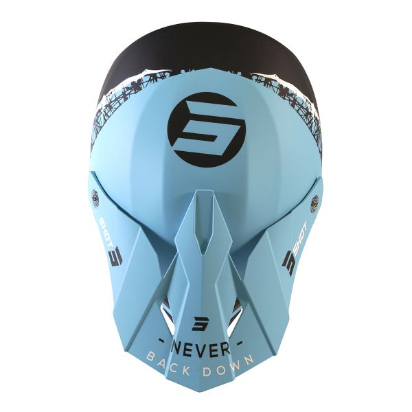 SHOT Furious Storm Black Turquoise Matt