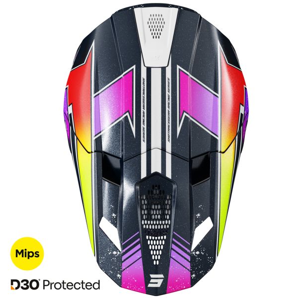 SHOT Lite racing Blau Neon Yellow Pearly 2.0