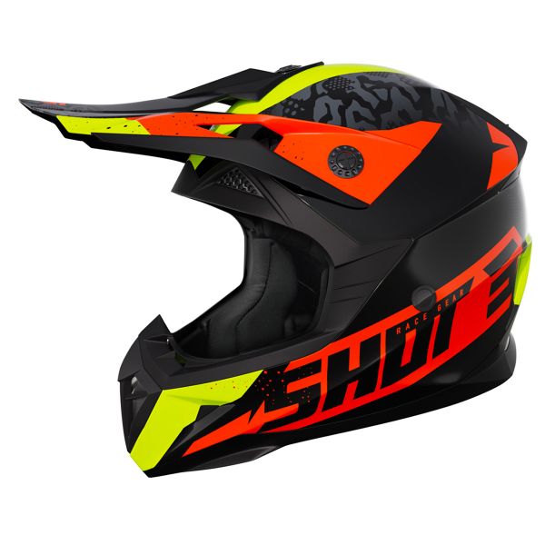 Cross SHOT Pulse Airfit Black Neon Yellow Orange Glossy