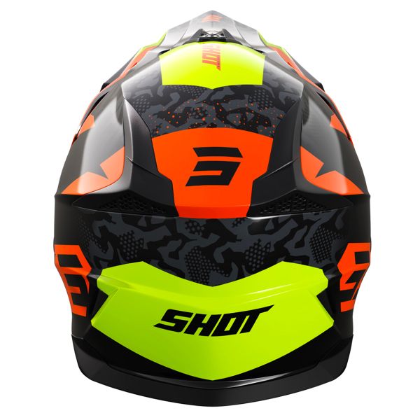 SHOT Pulse Airfit Black Neon Yellow Orange Glossy