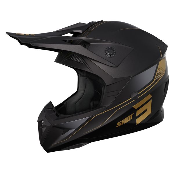 Motorradhelm SHOT Pulse Edge Gold Matt auf Lager iCasque