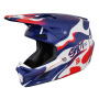 Casque Cross SHOT Speed Beast Blue Red Pearly