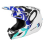 Casque Cross SHOT Speed Ghost Blue Glossy