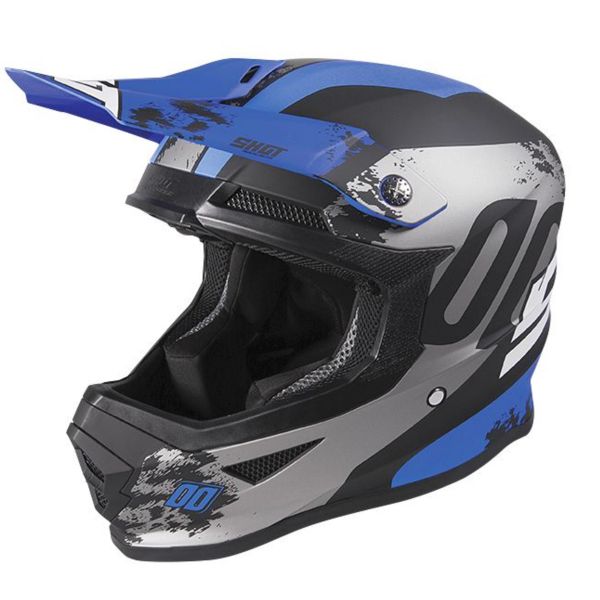SHOT Furious Shadow Blue Matt + Assault Black