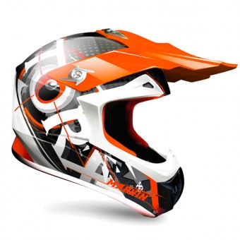 Casque Cross Torx Marvin 3 Eyes Neon Orange Grey Casque Cross Torx Marvin 3 Eyes Neon Orange Grey