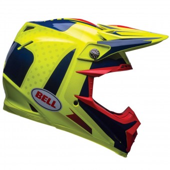 Cross Bell Moto-9 Flex Carbon Vice Blue Yellow